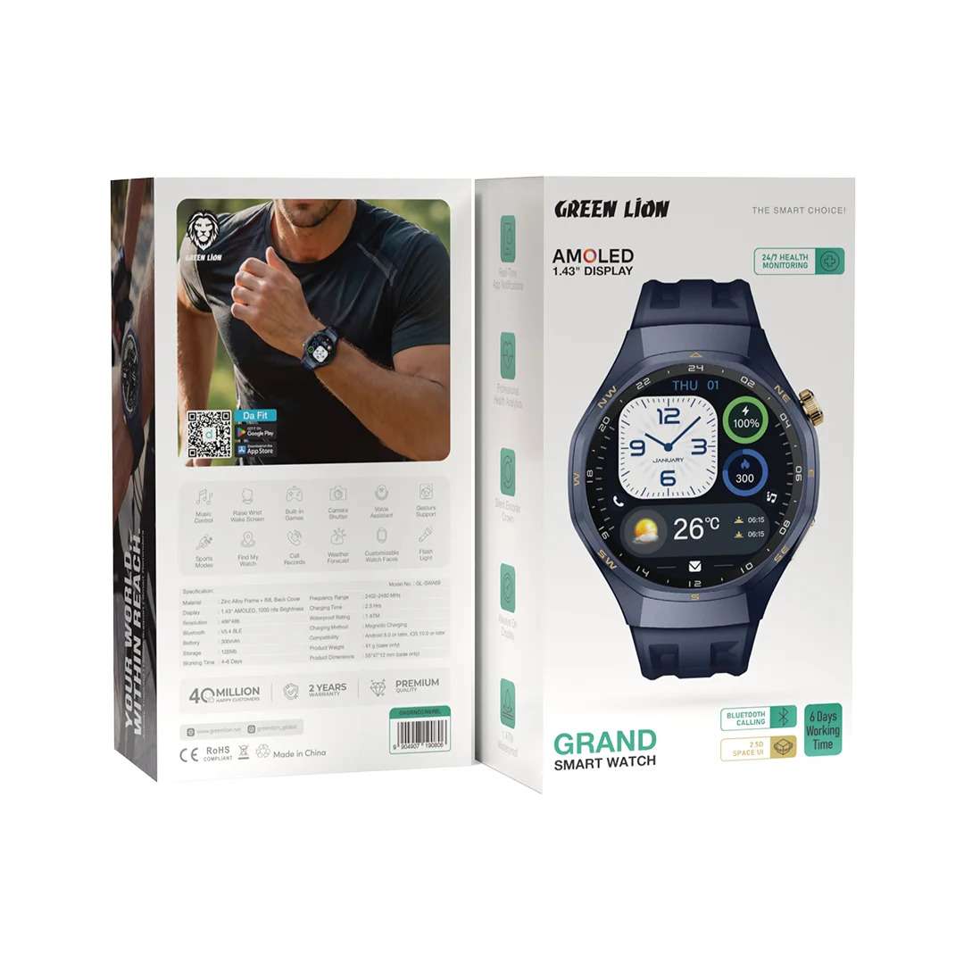 Green Lion Grand 1.43" AMOLED Smart Watch Price in Kenya | Linkphones Center